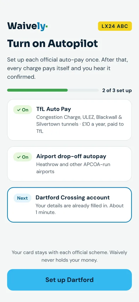Turn on Autopilot